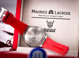 Maurice Lacroix Aikon Beach Volley Vikings Limited Edition Red Dial Red Rubber Strap Watch for Men - AI1018-SS001-530-6 Authentic Buy Shop Now