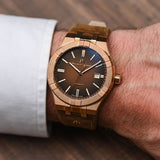 Maurice Lacroix Aikon Automatic Brown Dial Brown Leather Strap Watch For Men - AI6008-BRZ01-730-3 Authentic Buy Shop Now