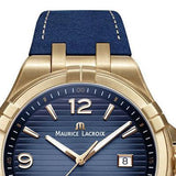 Maurice Lacroix Aikon Date Limited Edition Blue Dial Blue Leather Strap Watch For Men - AI1028-BRZ01-420-1 Authentic Buy Shop Now