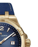 Maurice Lacroix Aikon Date Limited Edition Blue Dial Blue Leather Strap Watch For Men - AI1028-BRZ01-420-1 Authentic Buy Shop Now