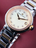 Maurice Lacroix Fiaba Date Diamonds White Mother of Pearl Dial Two Tone Steel Strap Watch for Women - FA1007-PVP23-170-1 Authentic Buy Shop Now