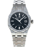 Maurice Lacroix Aikon Automatic Black Dial Silver Steel Strap Watch For Men - AI6008-SS002-330-1 Authentic Buy Shop Now