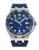 Maurice Lacroix Aikon Venturer Blue Dial Blue Rubber Strap Watch for Men - AI6058-SS001-430-1 Authentic Buy Shop Now