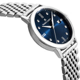 Maurice Lacroix Eliros Diamonds Blue Dial Silver Steel Strap Watch For Women - EL1094-SS002-450-1 Authentic Buy Shop Now