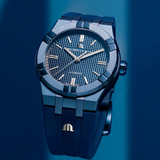 Maurice Lacroix Automatic PVD Limited Edition Blue Dial Blue Silicon Strap Watch For Men - AI6007-PVC00-430-4 Authentic Buy Shop Now