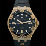 Maurice Lacroix Aikon Venturer Black Dial Black Rubber Strap Watch For Men - AI6058-BRZ0B-330-2 Authentic Buy Shop Now