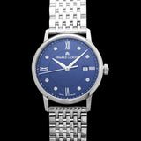 Maurice Lacroix Eliros Diamonds Blue Dial Silver Steel Strap Watch For Women - EL1094-SS002-450-1 Authentic Buy Shop Now