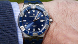 Maurice Lacroix Aikon Venturer Blue Dial Blue Rubber Strap Watch for Men - AI6058-SS001-430-1 Authentic Buy Shop Now