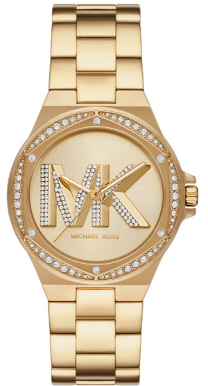 Michael Kors Lennox Gold Dial Gold Steel Strap Watch For Women - MK1062 Authentic Buy Shop Now