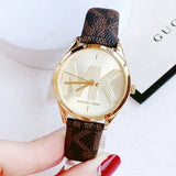 Michael Kors Jaycie Three Hand Gold Dial Brown Leather Strap Watch for Women - MK2862 Authentic Buy Shop Now