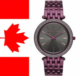 Michael Kors Darci Black Dial Purple Steel Strap Watch for Women - MK3554 Authentic Buy Shop Now