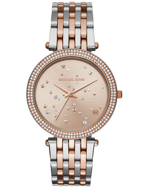 Michael Kors Darci Rose Gold Dial Two Tone Steel Strap Watch for Women - MK3726 Authentic Buy Shop Now