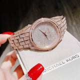 Michael Kors Lauryn Crystals Rose Gold Dial Rose Gold Steel Strap Watch For Women - MK3931 Authentic Buy Shop Now