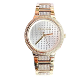 Michael Kors Gabbi Crystals Gold Dial Gold Steel Strap Watch For Women - MK3985 Authentic Buy Shop Now