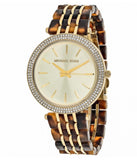 Michael Kors Darci Gold Dial Brown Two Tone Steel Strap Watch for Women - MK4326 Authentic Buy Shop Now