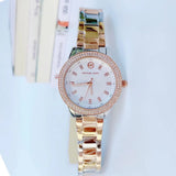 Michael Kors Tibby Three Hand Crystals Silver Dial Two Tone Steel Strap Watch for Women - MK4576 Authentic Buy Shop Now