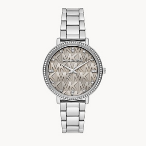 Michael Kors Pyper Grey Dial Silver Steel Strap Watch For Women - MK4672 Authentic Buy Shop Now