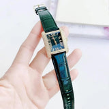 Michael Kors Emery Quartz Diamonds Green Dial Green Leather Strap Watch For Women - MK4697 Authentic Buy Shop Now