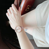 Michael Kors Jayne Three Hand Rose Gold Dial Pink Leather Strap Watch For Women - MK7130 Authentic Buy Shop Now