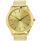 Michael Kors Slim Runway Quartz Gold Dial Gold Mesh Bracelet Watch For Women - MK8625 Authentic Buy Shop Now