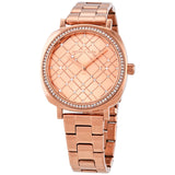 Michael Kors Nia Quartz Rose Gold Dial Rose Gold Steel Strap Watch For Women - MK3990 Authentic Buy Shop Now