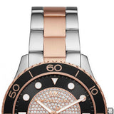 Michael Kors Runway Quartz Black Dial Two Tone Steel Strap Watch For Women - MK6960 Authentic Buy Shop Now