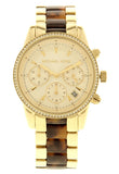 Michael Kors Ritz Gold Dial Two Tone Steel Strap Watch for Women - MK6322 Authentic Buy Shop Now