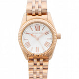Michael Kors Lexington Quartz White Dial Rose Gold Steel Strap Watch For Women - MK3230 Authentic Buy Shop Now
