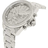 Michael Kors Wren Chronograph Crystals Silver Dial Silver Steel Strap Watch For Women - MK6317 Authentic Buy Shop Now
