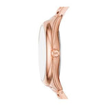 Michael Kors Janelle Quartz Crystals Rose Gold Dial Rose Gold Steel Strap Watch For Women - MK7312 Authentic Buy Shop Now