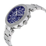 Michael Kors Parker Chronograph Blue Dial Silver Steel Strap Watch for Women - MK6117 Authentic Buy Shop Now