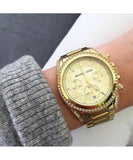 Michael Kors Runway Gold Dial Gold Steel Strap Watch for Women - MK5166 Authentic Buy Shop Now