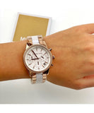 Michael Kors Ritz White Dial Two Tone Steel Strap Watch for Women - MK6324 Authentic Buy Shop Now