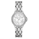 Michael Kors Camille Pave Crystals Silver Dial Silver Steel Strap Watch for Women - MK4804 Authentic Buy Shop Now