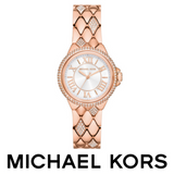 Michael Kors Camille Analog Silver Dial Rose Gold Steel Strap Watch for Women - MK4810 Authentic Buy Shop Now