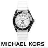 Michael Kors Maritime Analog White Dial White Silicone Strap Watch for Men - MK9159 Authentic Buy Shop Now