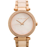 Michael Kors Parker Mother of Pearl Pink Dial Two Tone Steel Strap Watch for Women - MK6402 Authentic Buy Shop Now