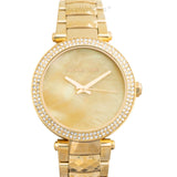 Michael Kors Parker Gold Mother of Pearl Dial Gold Steel Strap Watch for Women - MK6425 Authentic Buy Shop Now