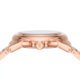 Michael Kors Camille Chronograph White Dial Rose Gold Steel Strap Watch For Women - MK7271 Authentic Buy Shop Now
