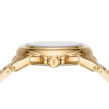 Michael Kors Camille Chronograph White Dial Gold Steel Strap Watch For Women - MK7270 Authentic Buy Shop Now