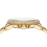 Michael Kors Camille Chronograph White Dial Gold Steel Strap Watch For Women - MK6994 Authentic Buy Shop Now