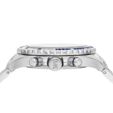 Michael Kors Everest Chronograph Blue Dial Silver Steel Strap Watch For Women - MK7237 Authentic Buy Shop Now