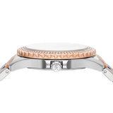 Michael Kors Everest Three Hand Rose Gold Dial Two Tone Steel Strap Watch For Women - MK7402 Authentic Buy Shop Now