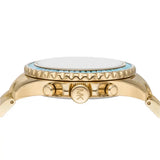 Michael Kors Everest Chronograph Gold Dial Gold Steel Strap Watch For Women - MK7210 Authentic Buy Shop Now