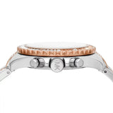 Michael Kors Everest Chronograph Silver Dial Two Tone Steel Strap Watch For Women - MK6975 Authentic Buy Shop Now