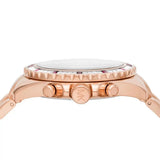 Michael Kors Everest Chronograph Black Dial Rose Gold Steel Strap Watch for Women - MK6972 Authentic Buy Shop Now