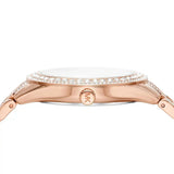 Michael Kors Harlowe Rose Gold Dial Rose Gold Steel Strap Watch For Women - MK4710 Authentic Buy Shop Now