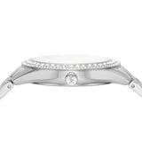 Michael Kors Harlowe Three-Hand Quartz Silver Dial Silver Steel Strap Watch For Women - MK4708 Authentic Buy Shop Now