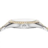 Michael Kors Harlowe Three-Hand Crystals White Dial Two Tone Steel Strap Watch for Women - MK4811 Authentic Buy Shop Now