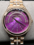 Michael Kors Lauryn Pink Dial Rose Gold Steel Strap Watch for Women - MK3722 Authentic Buy Shop Now